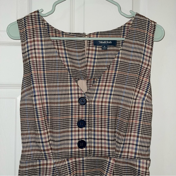 ModCloth sz 6 plaid dress - Picture 2 of 9
